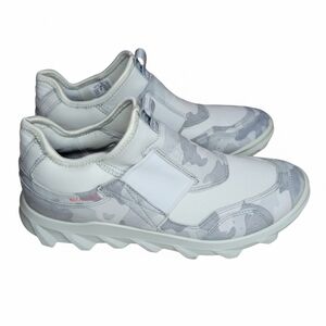 ECCO MX White Camo Slip-On Sneakers Shoes EU 38 US 7/7.5